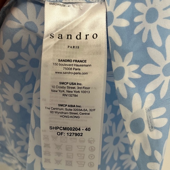 Sandro men’s long sleeve button up shirt. Size L. - Picture 4 of 7